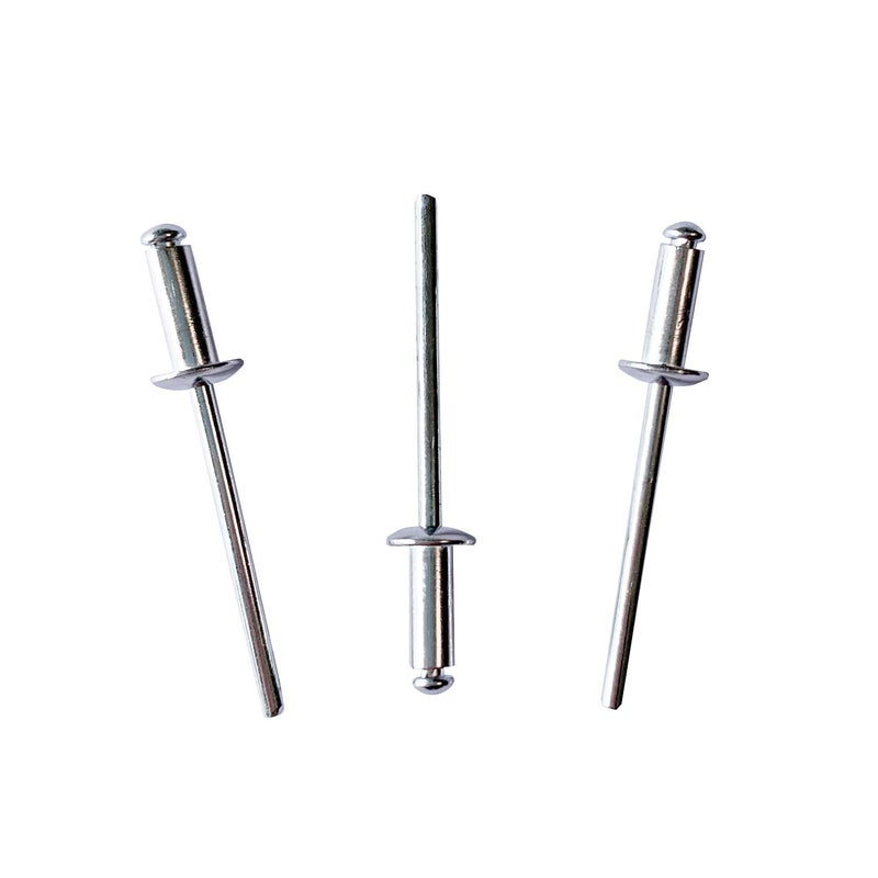 Maozaa 100 PCS 1/8"" x 1/2"" Aluminum Blind Rivets, 3.2 x 12mm Pop Rivets, Silver - Image 1